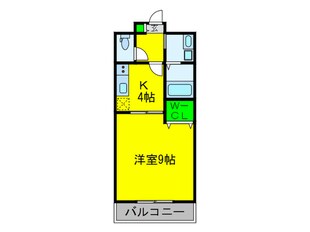 アンプルールフェール 六反の物件間取画像